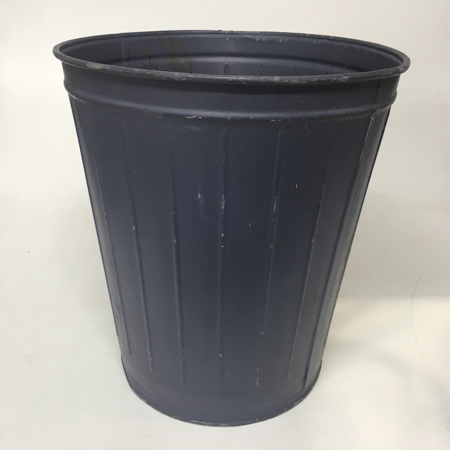 BIN, Grey Metal Ribbed